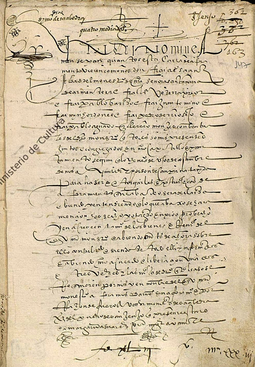 Foro a Simón Díaz de Saavedra del monasterio de Armenteira